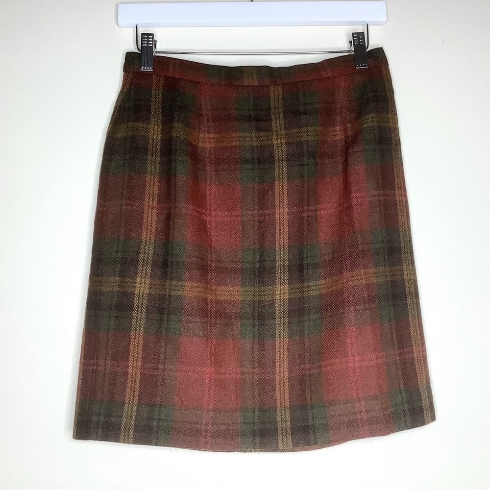 < Vintage Requirements Plaid Mini Skirt Career Wear >